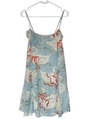 Urban Outfitters Kimchi Blue Light Blue Swan Mini Dress Size M